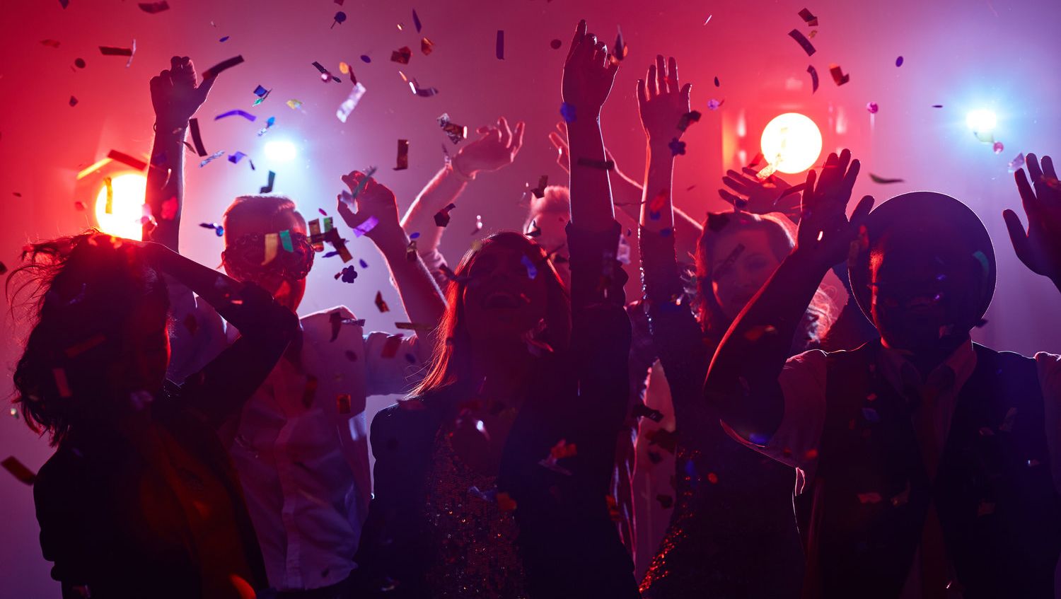 Customers enjoying themsleves at a party